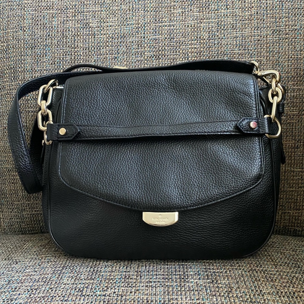 Medium Black Leather Kate Spade bag